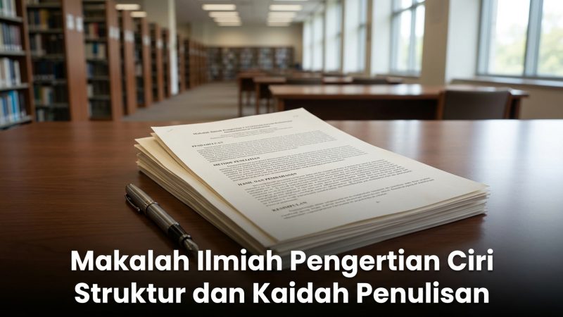 Makalah Ilmiah Pengertian Ciri Struktur dan Kaidah Penulisan