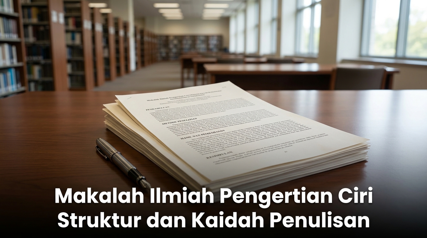 Makalah Ilmiah Pengertian Ciri Struktur dan Kaidah Penulisan
