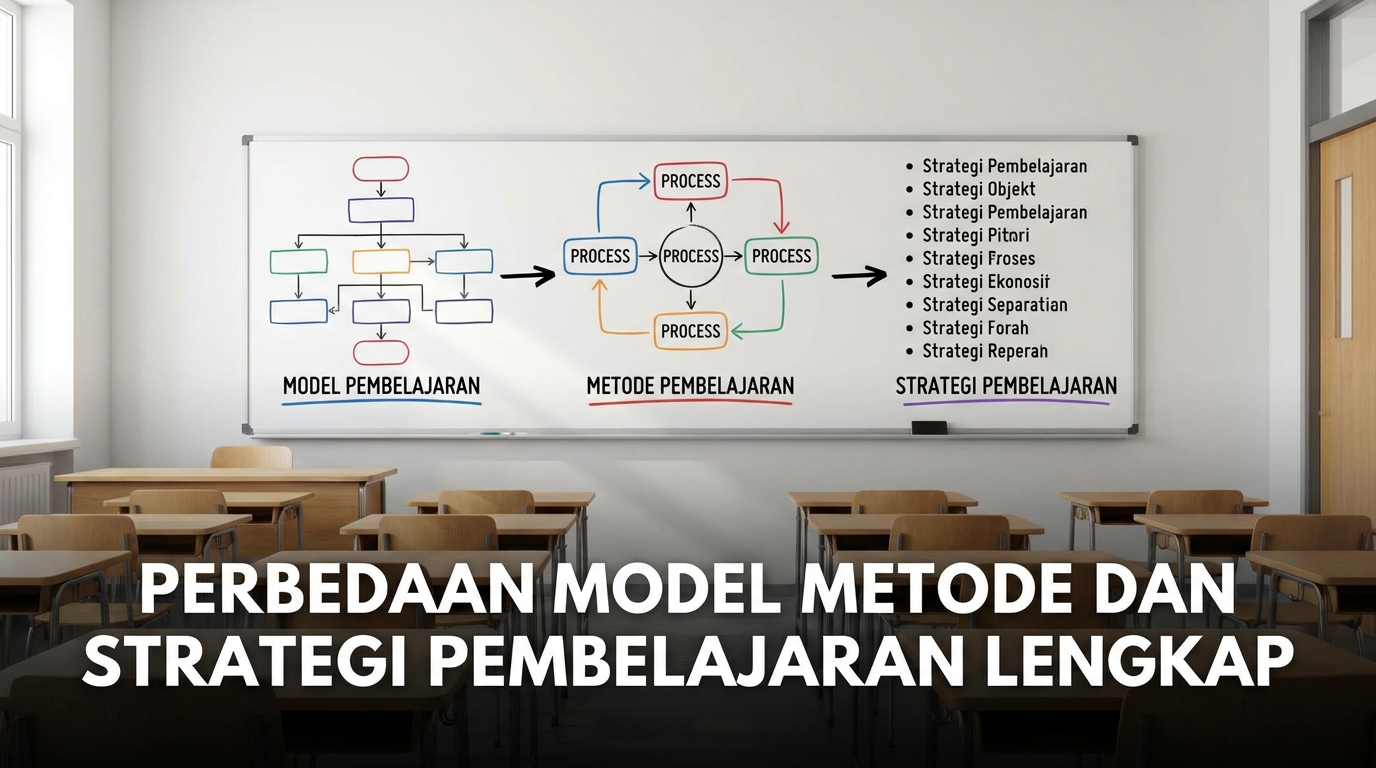 Perbedaan Model Metode dan Strategi Pembelajaran Lengkap